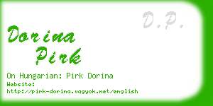 dorina pirk business card